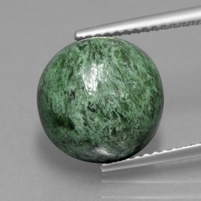 Maw-sit-sit Verde naturale da 8.55 ct, Taglio rotondo, Opaco