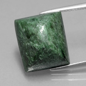 Maw-sit-sit naturale verde da 13,44 ct, baguette, opaco