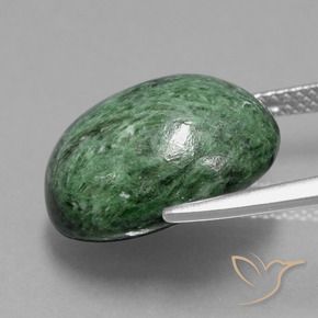 Maw-Sit-Sit Verde medio naturale da 13.09 ct, Ovale, Opaco