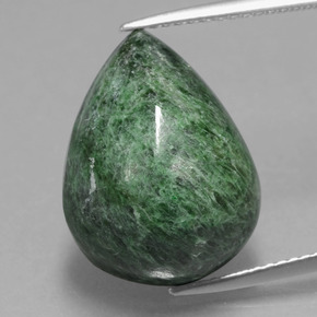 Maw-sit-sit Verde naturale da 14.60 ct, Forma a pera, Opaco