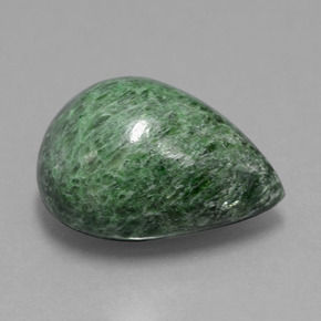 Maw-sit-sit Verde naturale da 14.60 ct, Forma a pera, Opaco