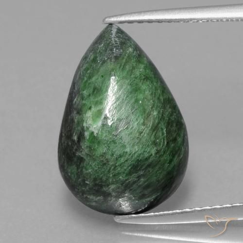 8.26ct Naturale Verde Pino Maw-sit-sit, Forma a pera, Opaco
