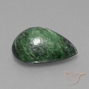 Maw-Sit-Sit Verde Pino naturale da 8.26 ct, Forma a pera, Opaco