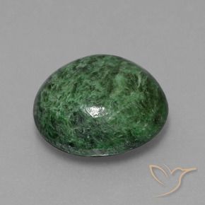 Maw-sit-sit naturale verde da 8,01 ct, taglio rotondo, opaco