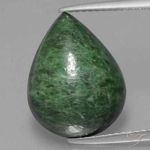 8.66ct Naturale Verde Pino Maw-sit-sit, Forma a pera, Opaco