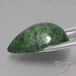 Maw-Sit-Sit Verde Pino naturale da 8.66 ct, Forma a pera, Opaco