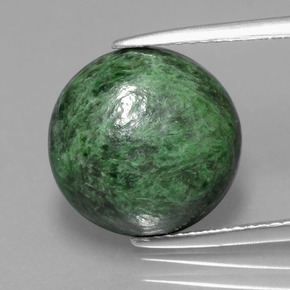 Maw-sit-sit Verde naturale da 8.60 ct, Taglio rotondo, Opaco