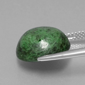 Maw-sit-sit Verde naturale da 8.60 ct, Taglio rotondo, Opaco