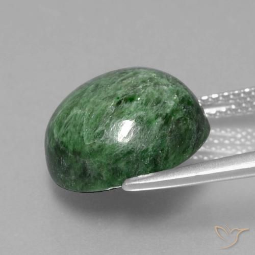 Maw-Sit-Sit Verde medio naturale da 9.17 ct, Rotondo, Opaco