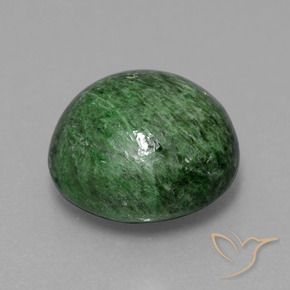 Maw-sit-sit naturale verde da 9,64 ct, taglio rotondo, opaco