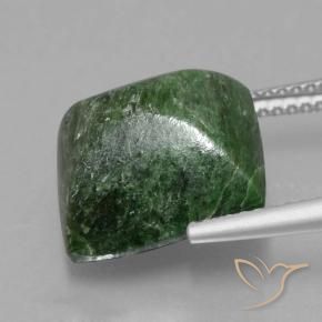 Maw-Sit-Sit Verde terroso naturale da 9.44 ct, Taglio a baguette, Opaco