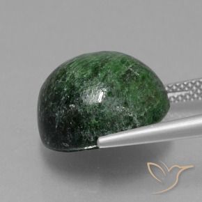 Maw-Sit-Sit Verde Pino Pallido naturale da 14.85 ct, Rotondo, Opaco
