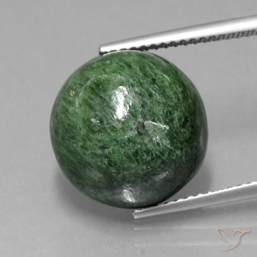 13.22ct Naturale Verde Pino Maw-sit-sit, Rotondo, Opaco