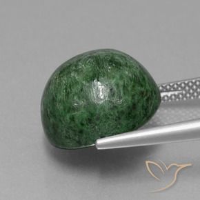 Maw-Sit-Sit Verde Pino naturale da 13.22 ct, Rotondo, Opaco
