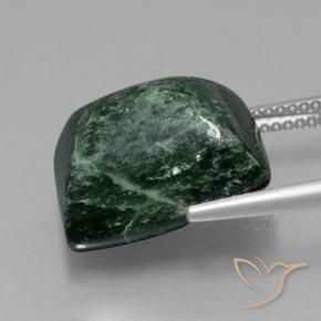 Maw-Sit-Sit Verde foresta naturale da 15.46 ct, Taglio a baguette, Opaco