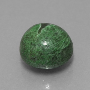 Maw-sit-sit naturale verde da 9,13 ct, taglio rotondo, opaco