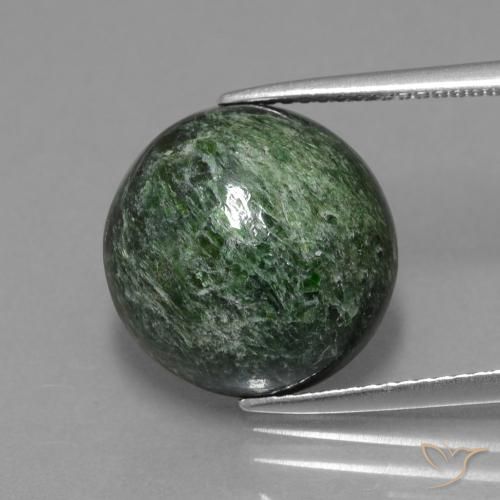 10.46ct Naturale Verde scuro Maw-sit-sit, Rotondo, Opaco