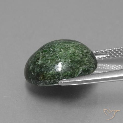 Maw-Sit-Sit Verde scuro naturale da 10.46 ct, Rotondo, Opaco