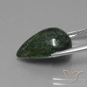 Maw-Sit-Sit Verde medio naturale da 10.04 ct, Forma a pera, Opaco