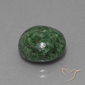 Maw-Sit-Sit Verde scuro naturale da 7.37 ct, Rotondo, Opaco