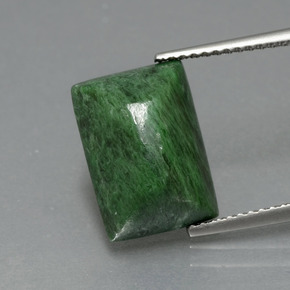 Maw-sit-sit Verde naturale da 6.83 ct, Taglio a baguette, Opaco
