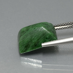 Maw-sit-sit Verde naturale da 6.83 ct, Taglio a baguette, Opaco