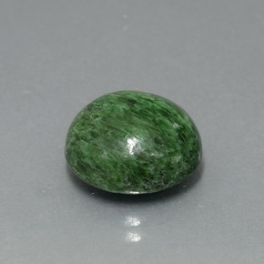 Maw-sit-sit naturale verde da 7,38 ct, taglio rotondo, opaco