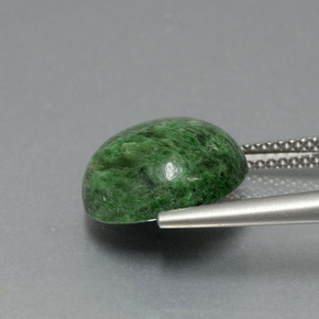 Maw-sit-sit naturale verde da 7,38 ct, taglio rotondo, opaco