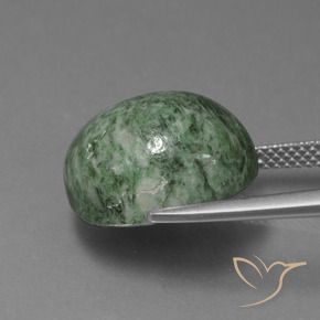 Maw-Sit-Sit Verde terroso naturale da 16.43 ct, Ovale, Opaco