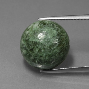 Maw-sit-sit Verde naturale da 16.10 ct, Taglio rotondo, Opaco