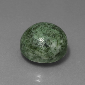 Maw-sit-sit Verde naturale da 16.10 ct, Taglio rotondo, Opaco