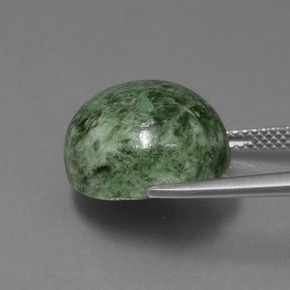 Maw-sit-sit Verde naturale da 16.10 ct, Taglio rotondo, Opaco