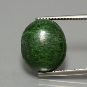 Maw-sit-sit naturale verde da 12,36 ct, taglio ovale, opaco