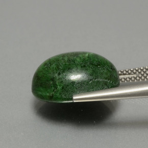 Maw-sit-sit naturale verde da 12,36 ct, taglio ovale, opaco