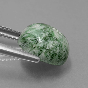 Maw-sit-sit naturale verde da 5,79 ct, taglio rotondo, opaco