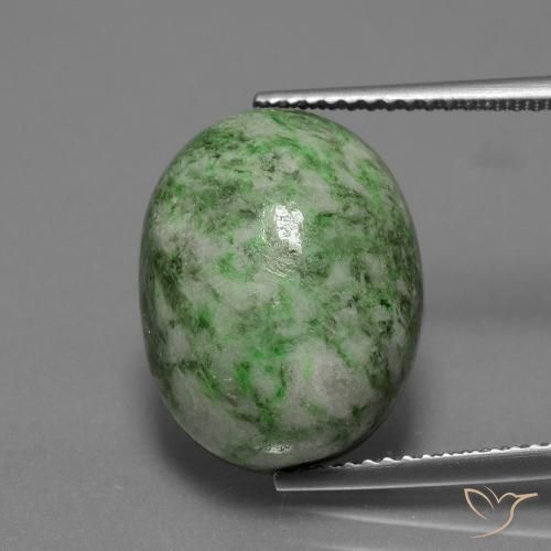 13.87ct Naturale Verde medio-chiaro Maw-sit-sit, Ovale, Opaco