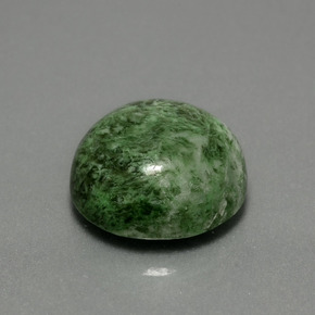 Maw-sit-sit naturale verde da 12,92 ct, taglio rotondo, opaco
