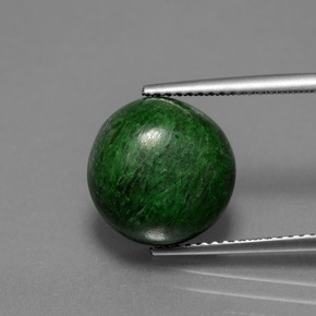 Maw-sit-sit Verde naturale da 8.51 ct, Taglio rotondo, Opaco