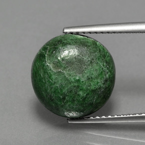 Maw-sit-sit Verde naturale da 6.83 ct, Taglio rotondo, Opaco