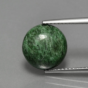Maw-sit-sit Verde naturale da 4.06 ct, Taglio rotondo, Opaco