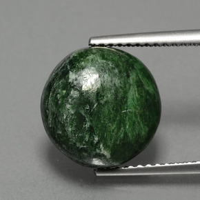 Maw-sit-sit Verde naturale da 6.20 ct, Taglio rotondo, Opaco