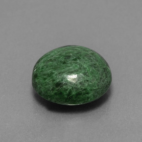 Maw-sit-sit verde naturale da 5,35 ct, taglio rotondo, opaco