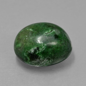 Maw-sit-sit naturale verde da 9,57 ct, taglio ovale, opaco