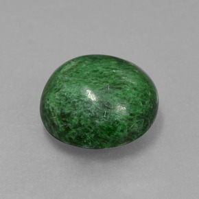 Maw-sit-sit naturale verde da 6,40 ct, taglio rotondo, opaco
