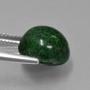 Maw-sit-sit naturale verde da 7,24 ct, taglio rotondo, opaco