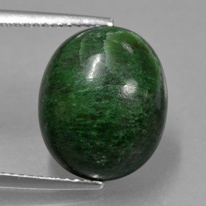 Maw-sit-sit naturale verde da 9,65 ct, taglio ovale, opaco