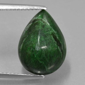 Maw-sit-sit Verde naturale da 8.26 ct, Forma a pera, Opaco