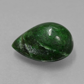 Maw-sit-sit Verde naturale da 8.26 ct, Forma a pera, Opaco
