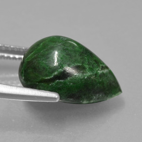 Maw-sit-sit Verde naturale da 8.26 ct, Forma a pera, Opaco