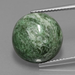 Maw-sit-sit Verde naturale da 11.20 ct, Taglio rotondo, Opaco